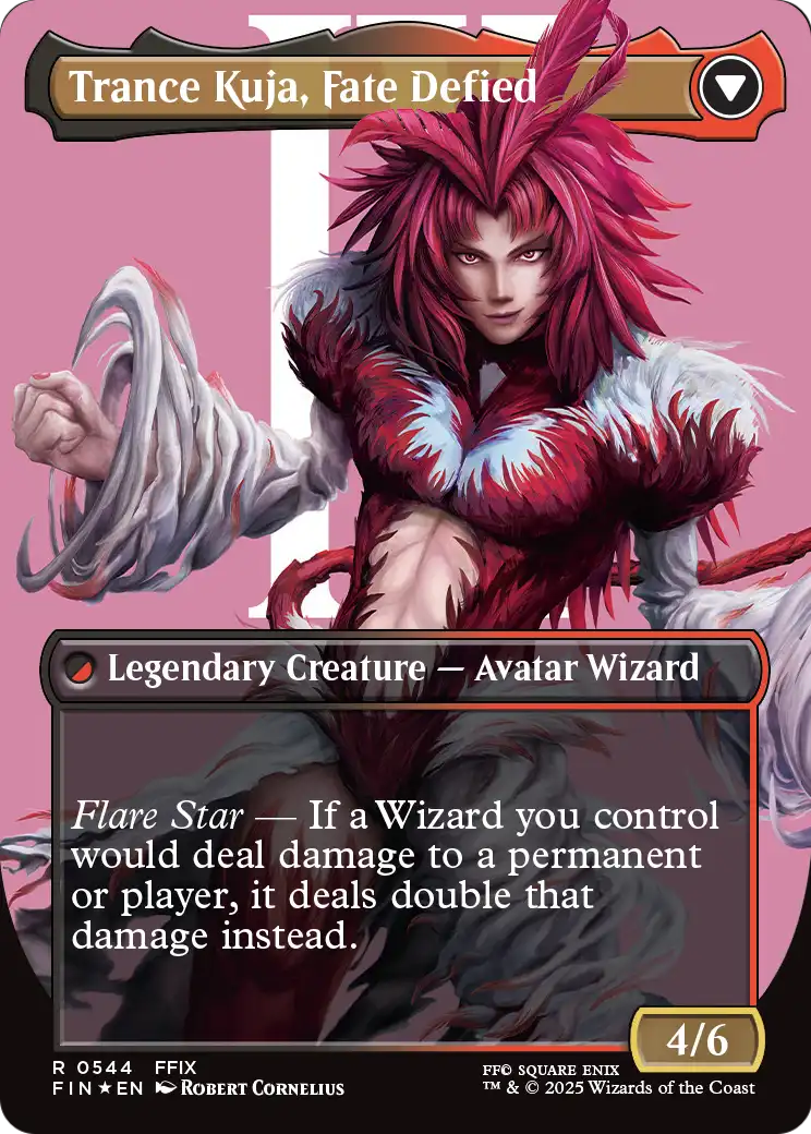 Kuja, Genome Sorcerer (Borderless) (Surge Foil) (FIN-544) - FINAL FANTASY Foil