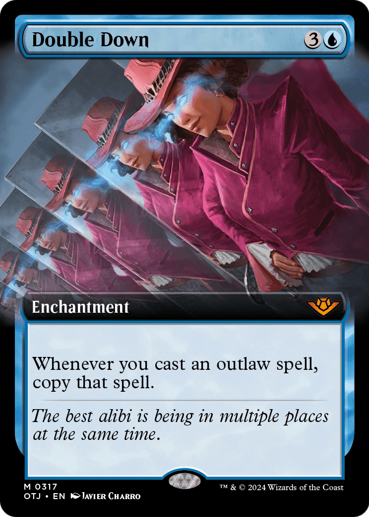 Double Down (Extended Art) (OTJ-317) - Outlaws of Thunder Junction: (Extended Art) Foil