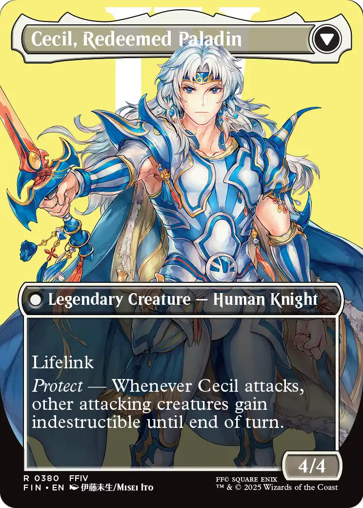 Cecil, Dark Knight (Borderless) (FIN-380) - FINAL FANTASY