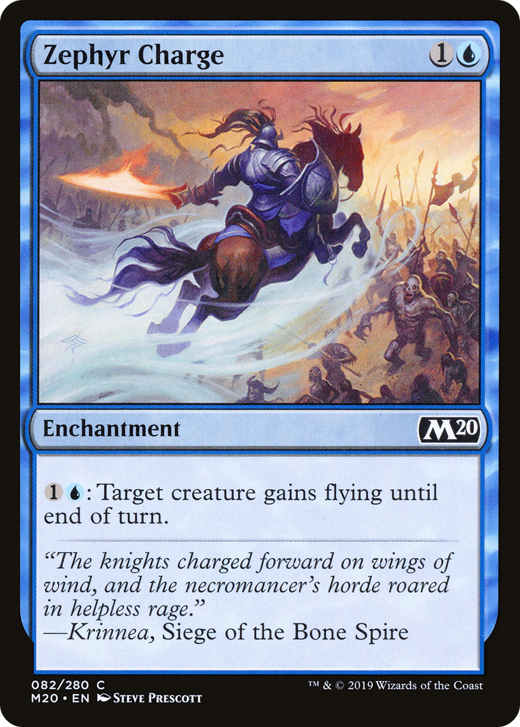 Zephyr Charge (M20-082) - Core Set 2020 Foil