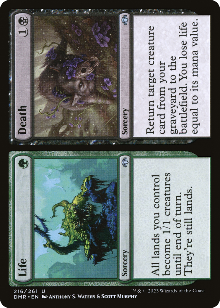 Life // Death (DMR-216) - Dominaria Remastered Foil