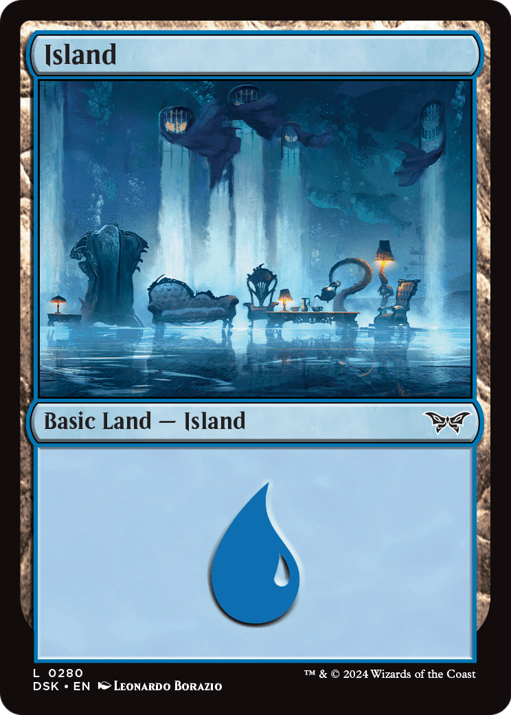 Island (0280) (DSK-280) - Duskmourn: House of Horror Foil
