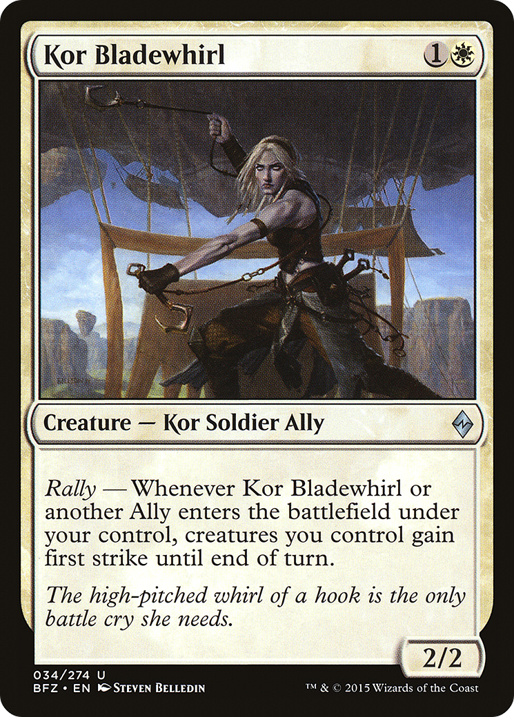 Kor Bladewhirl (BFZ-034) - Battle for Zendikar