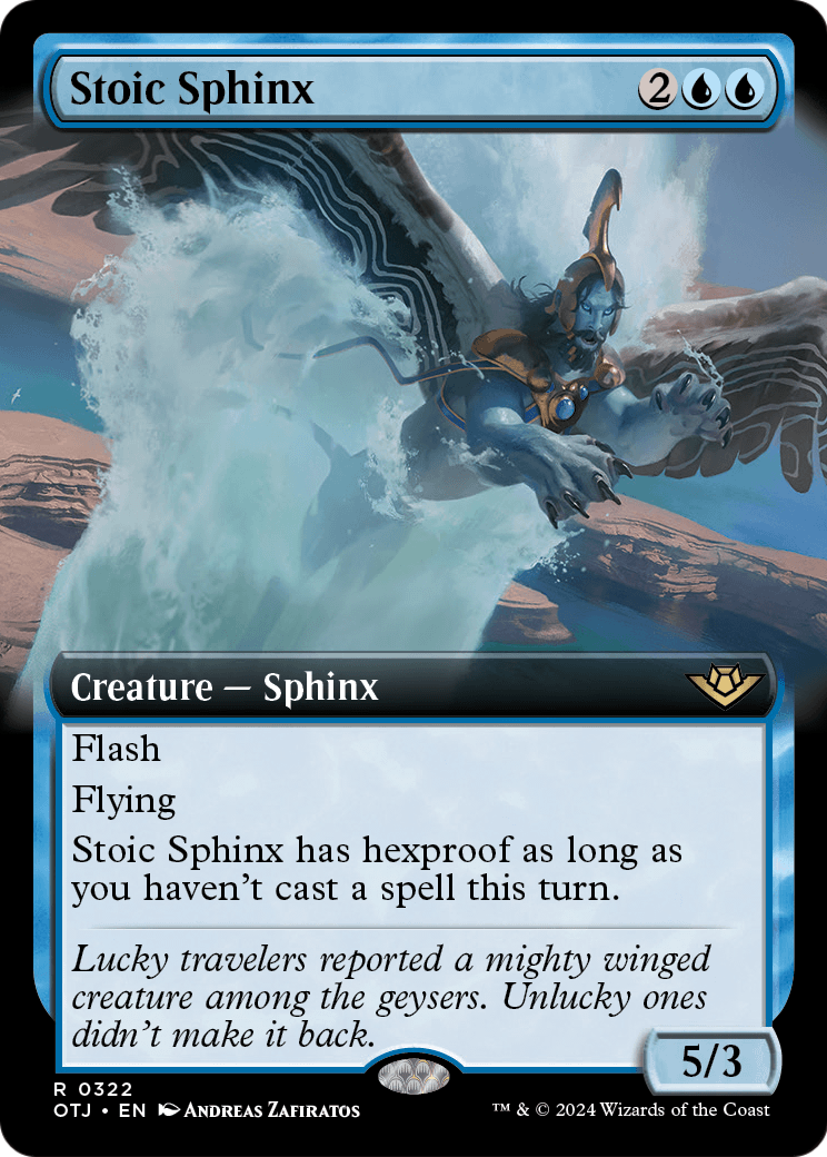 Stoic Sphinx (Extended Art) (OTJ-322) - Outlaws of Thunder Junction: (Extended Art)