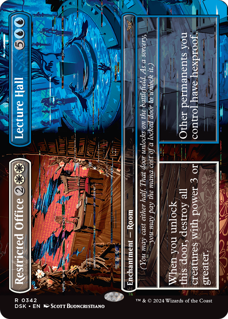 Restricted Office // Lecture Hall (Borderless) (DSK-342) - Duskmourn: House of Horror Foil