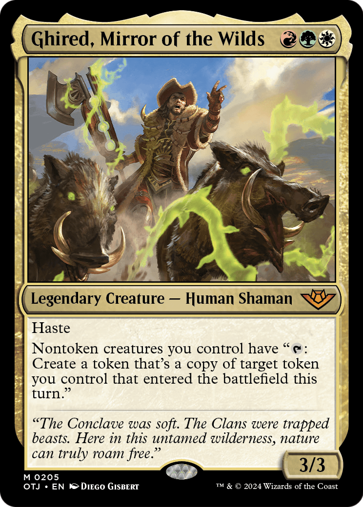 Ghired, Mirror of the Wilds (OTJ-205) - Outlaws of Thunder Junction Foil
