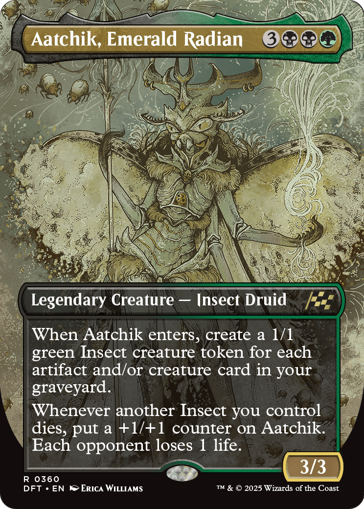 Aatchik, Emerald Radian (Borderless) (DFT-360) - Aetherdrift Foil