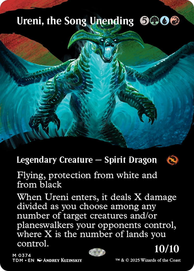 Ureni, the Song Unending (Borderless) (TDM-374) - Tarkir: Dragonstorm: (Showcase)