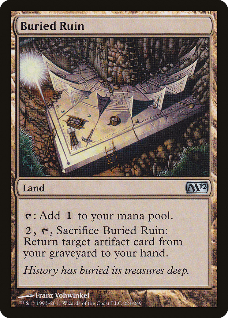 Buried Ruin (M12-224) - Magic 2012 Foil