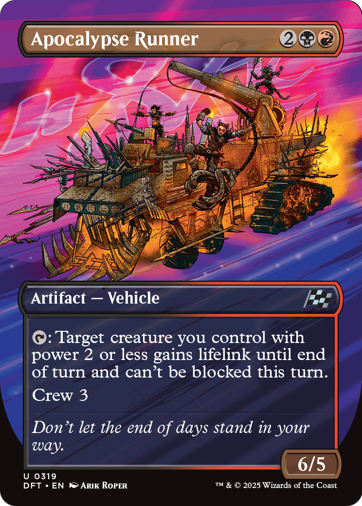 Apocalypse Runner (Borderless) (DFT-319) - Aetherdrift Foil