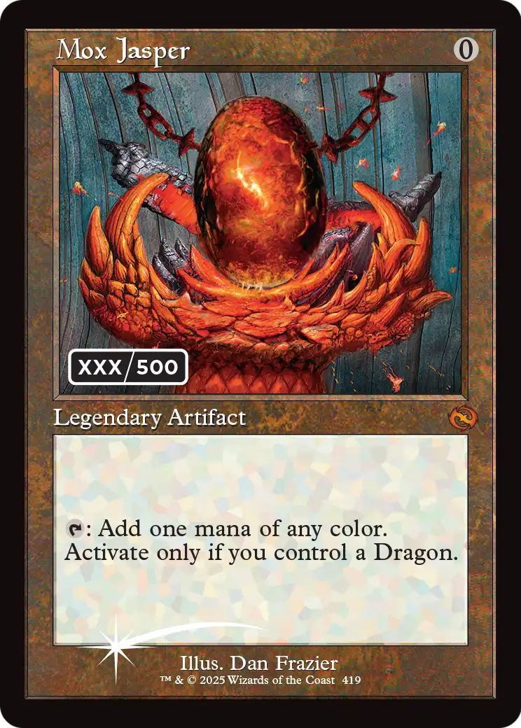 Mox Jasper (Serial Numbered) (TDM-419) - Tarkir: Dragonstorm Foil