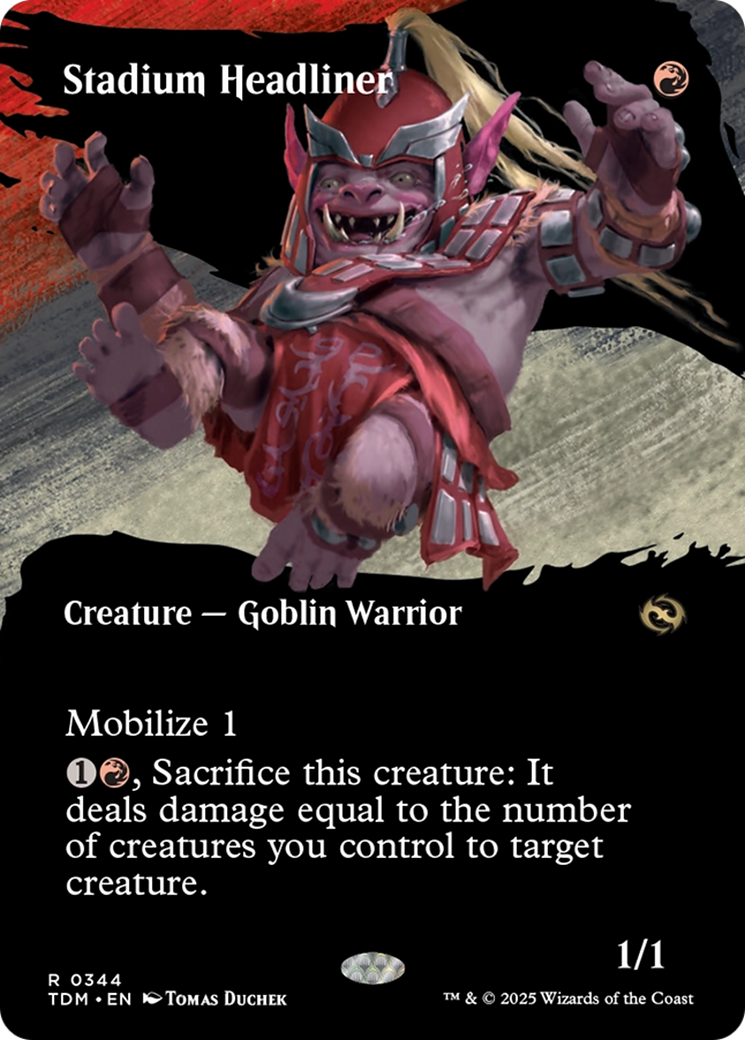 Stadium Headliner (Borderless) (TDM-344) - Tarkir: Dragonstorm: (Showcase)