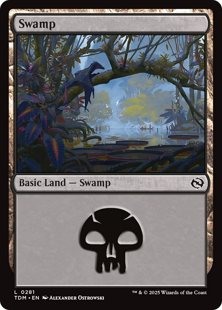 Swamp (0281) (TDM-281) - Tarkir: Dragonstorm Foil