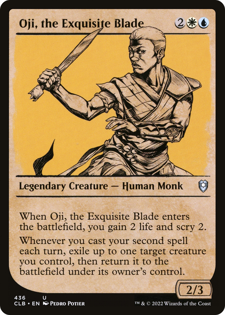 Oji, the Exquisite Blade (Showcase) (CLB-436) - Commander Legends: Battle for Baldur's Gate: (Showcase)