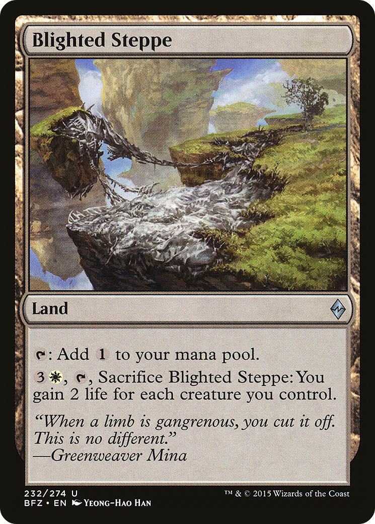 Blighted Steppe (BFZ-232) - Battle for Zendikar Foil