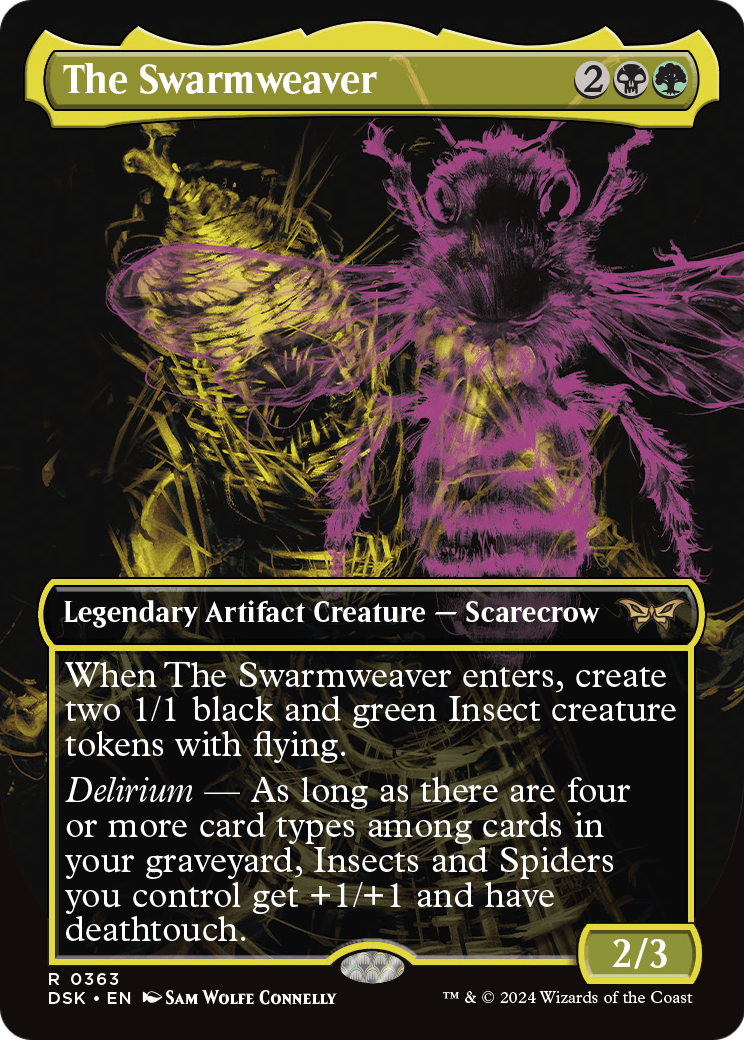 The Swarmweaver (Showcase) (DSK-363) - Duskmourn: House of Horror (Borderless) Foil