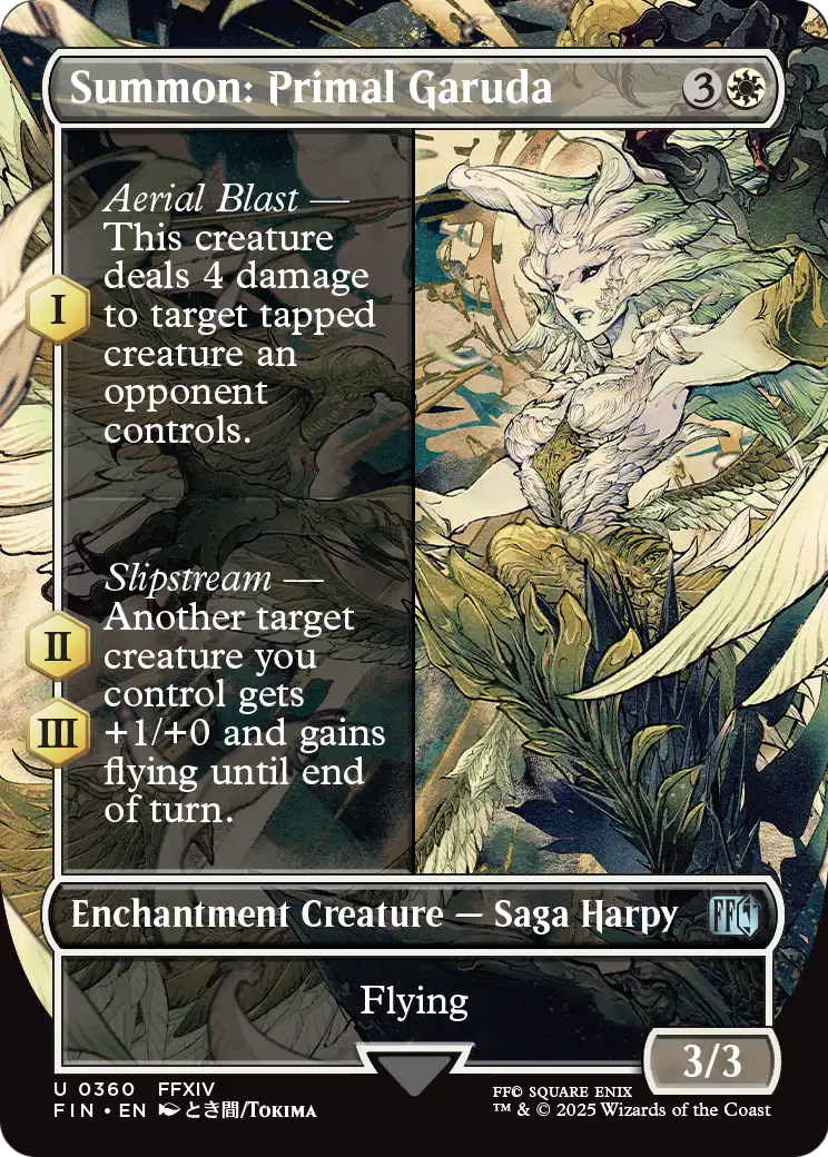 Summon: Primal Garuda (Borderless) (FIN-360) - FINAL FANTASY: (enchantment) Foil