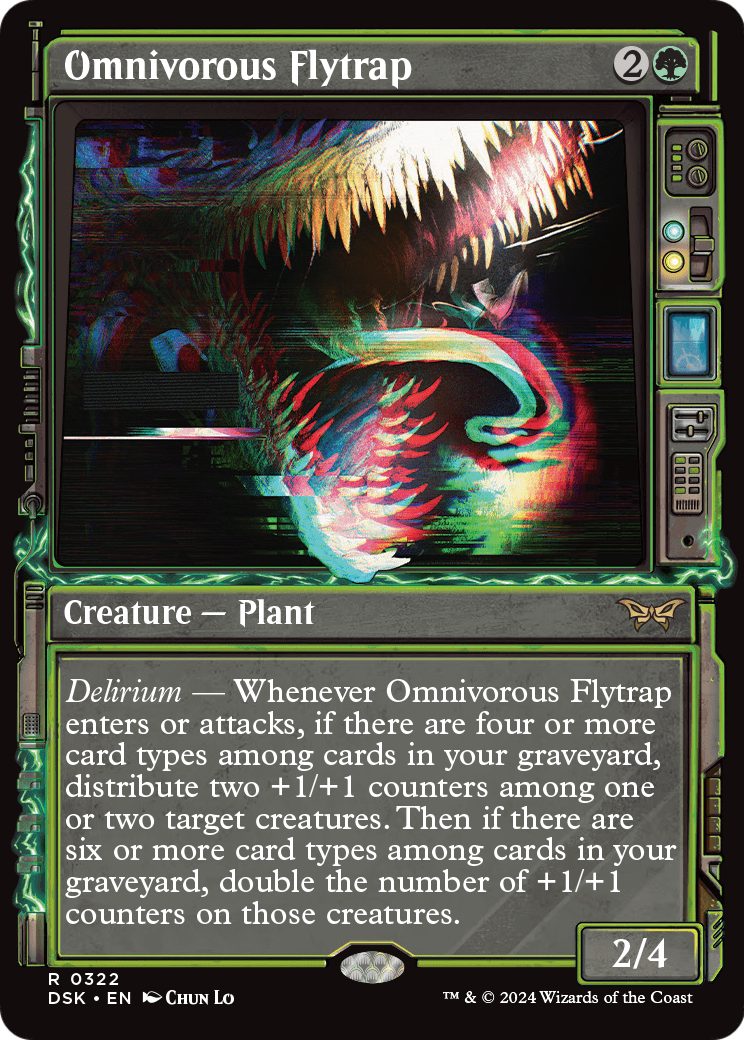 Omnivorous Flytrap (Showcase) (DSK-322) - Duskmourn: House of Horror: (Showcase)