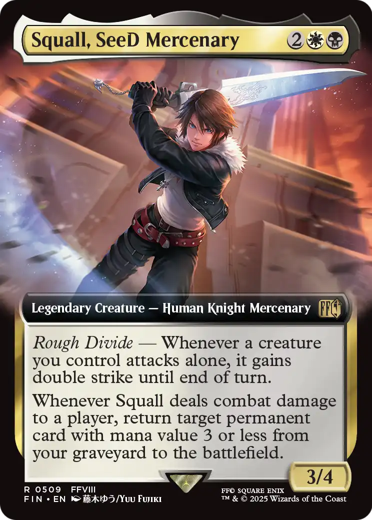 Squall, SeeD Mercenary (Extended Art) (FIN-509) - FINAL FANTASY: (Extended Art) Foil