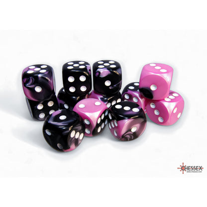Chessex D6 16mm Dice Block (12 dice) - Gemini