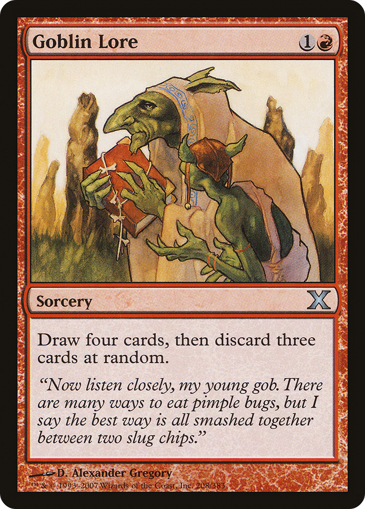 Goblin Lore (10E-208) - Tenth Edition Foil