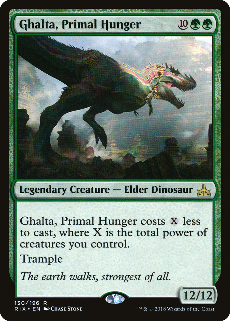Ghalta, Primal Hunger (RIX-130) - Rivals of Ixalan Foil