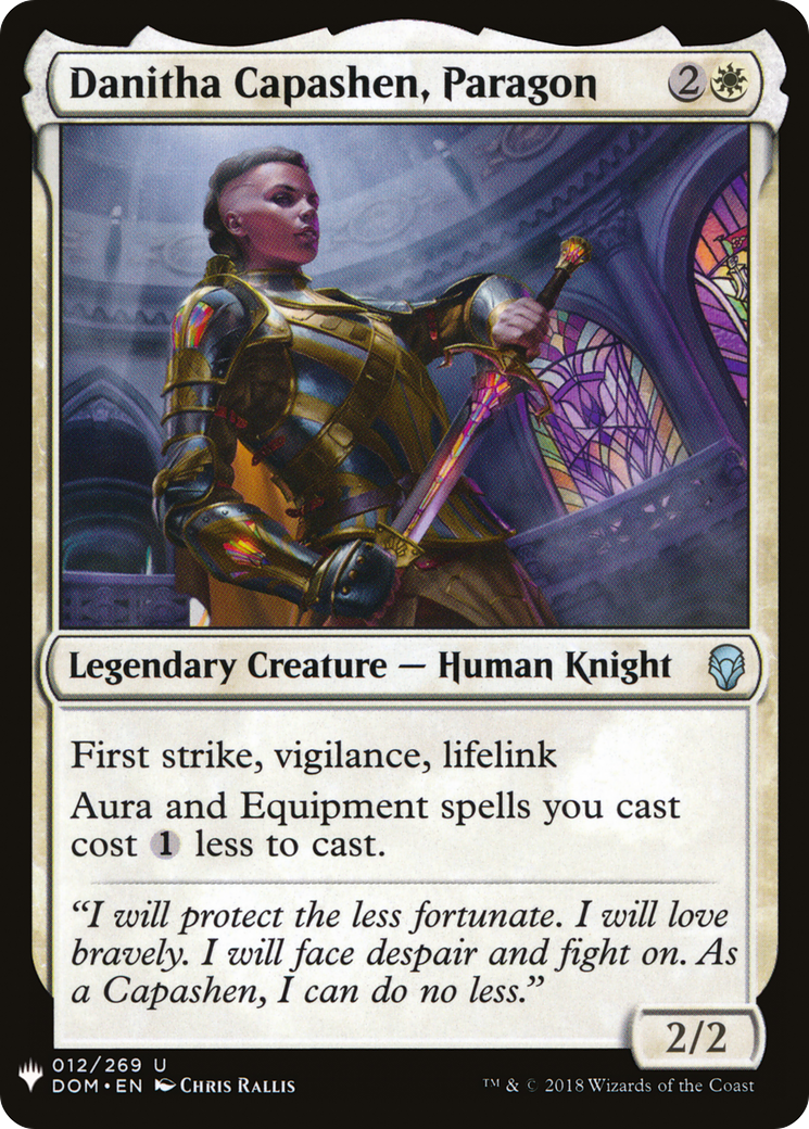Danitha Capashen, Paragon (LIST-012) - The List