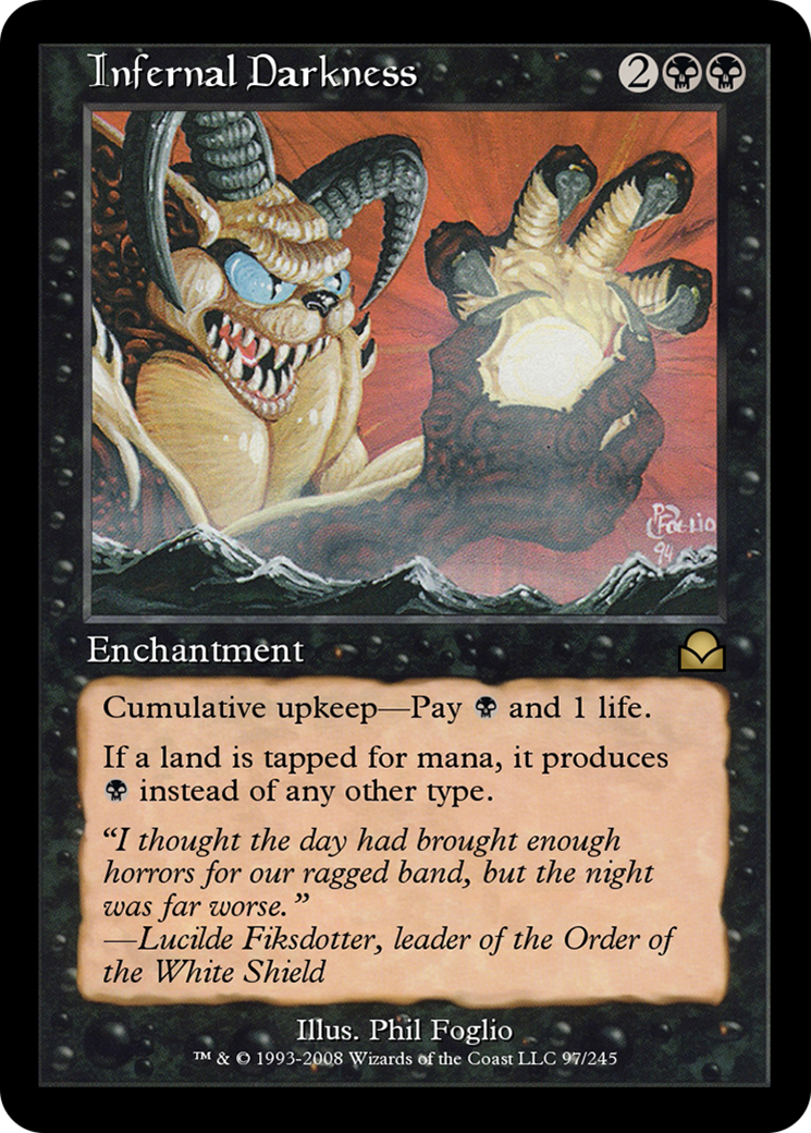 Infernal Darkness (ME2-097) - Masters Edition II Foil