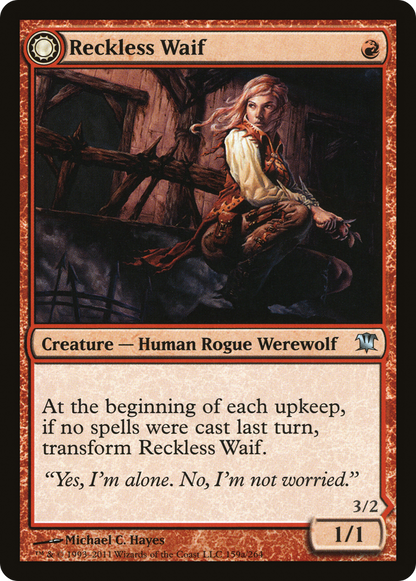Reckless Waif (ISD-159) - Innistrad: (Double Faced Transform) Foil