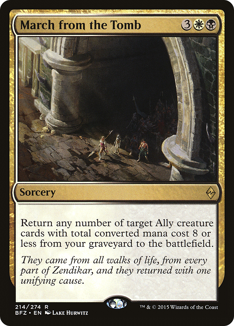 March from the Tomb (BFZ-214) - Battle for Zendikar