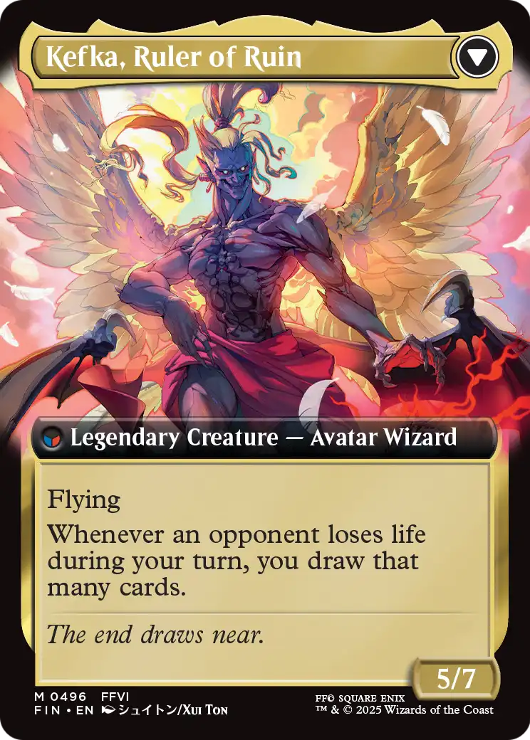 Kefka, Court Mage (Extended Art) (FIN-496) - FINAL FANTASY: (Extended Art) Foil