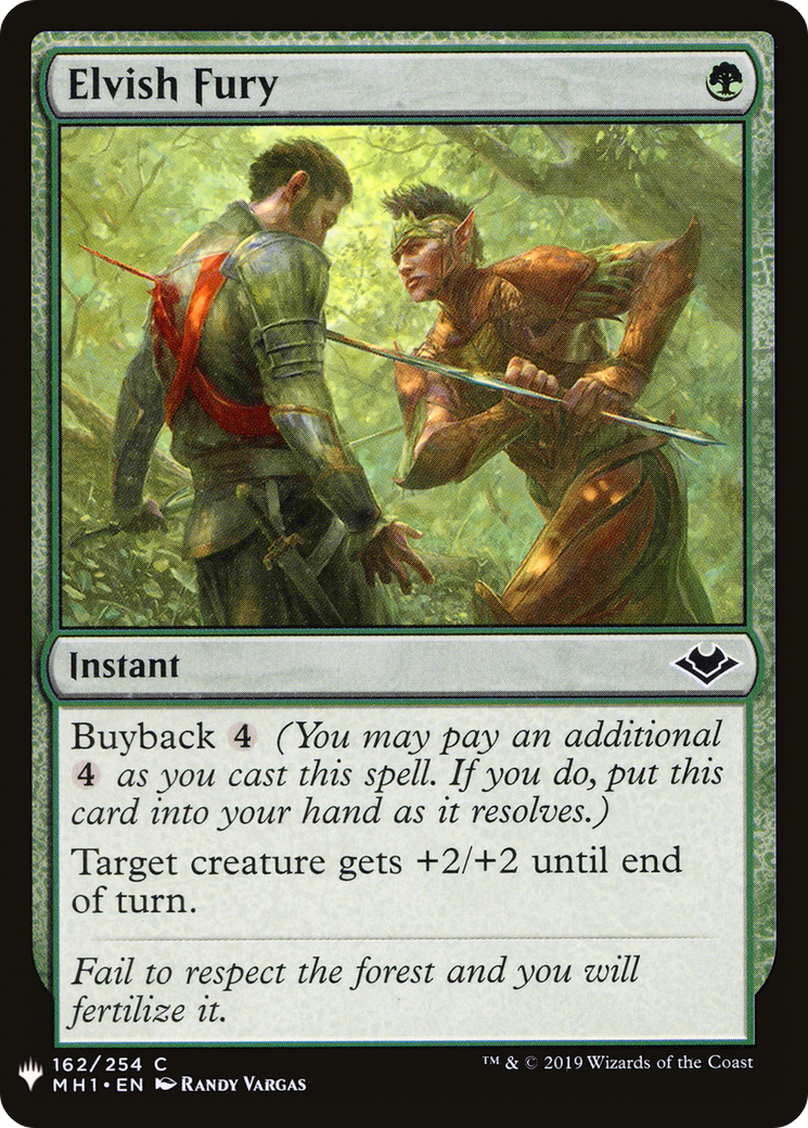 Elvish Fury (LIST-162) - The List