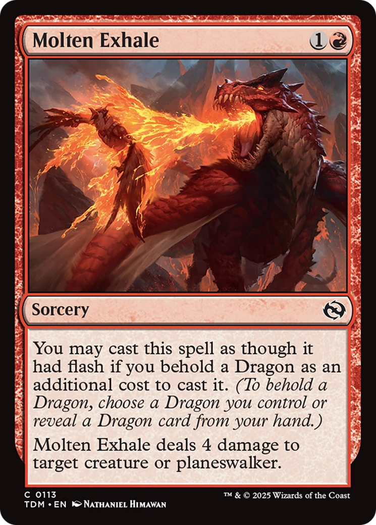 Molten Exhale (TDM-113) - Tarkir: Dragonstorm