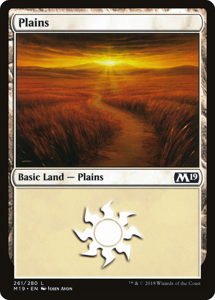 Plains (261) (M19-261) - Core Set 2019 Foil