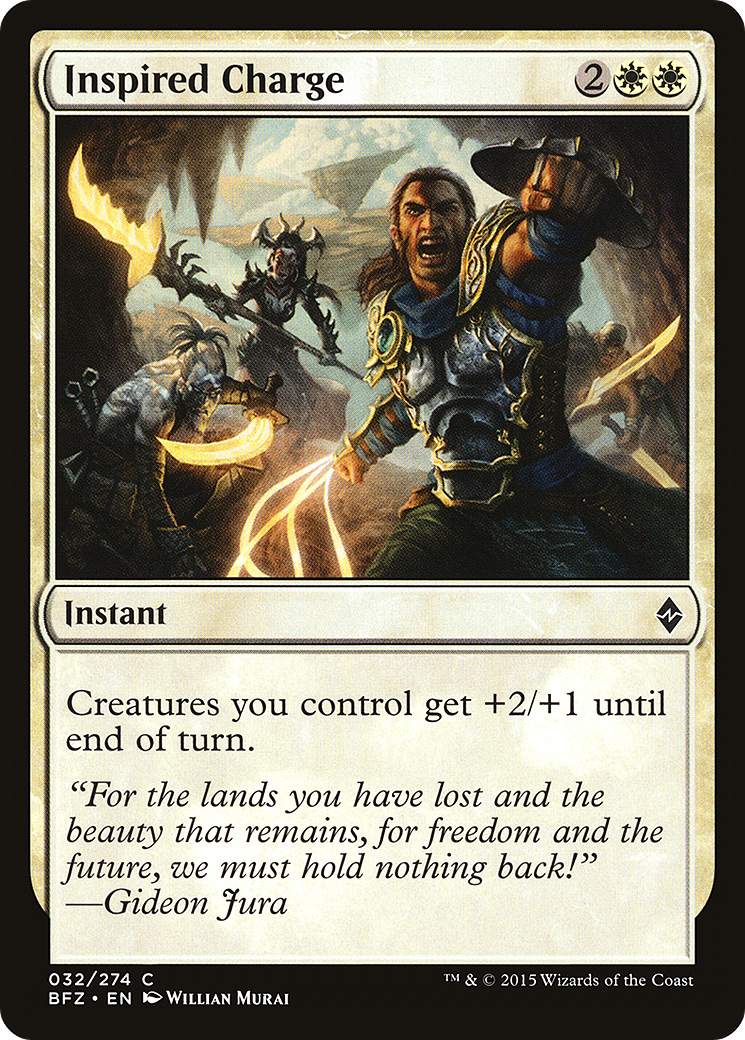 Inspired Charge (BFZ-032) - Battle for Zendikar