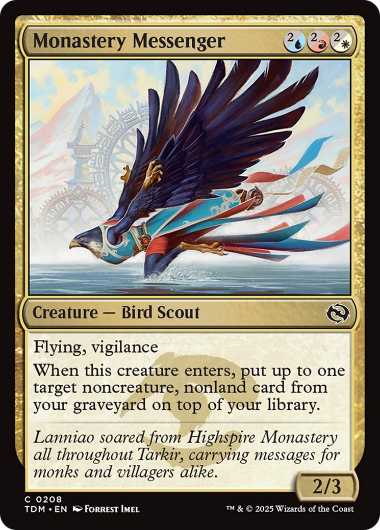 Monastery Messenger (TDM-208) - Tarkir: Dragonstorm