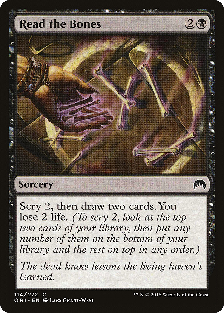Read the Bones (ORI-114) - Magic Origins Foil