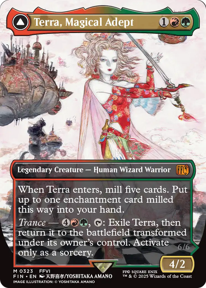 Terra, Magical Adept (Borderless) (FIN-323) - FINAL FANTASY: (enchantment)