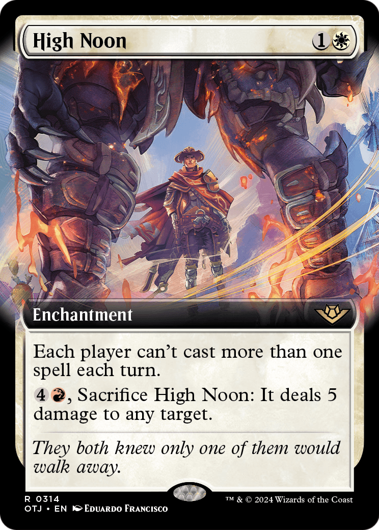 High Noon (Extended Art) (OTJ-314) - Outlaws of Thunder Junction: (Extended Art) Foil