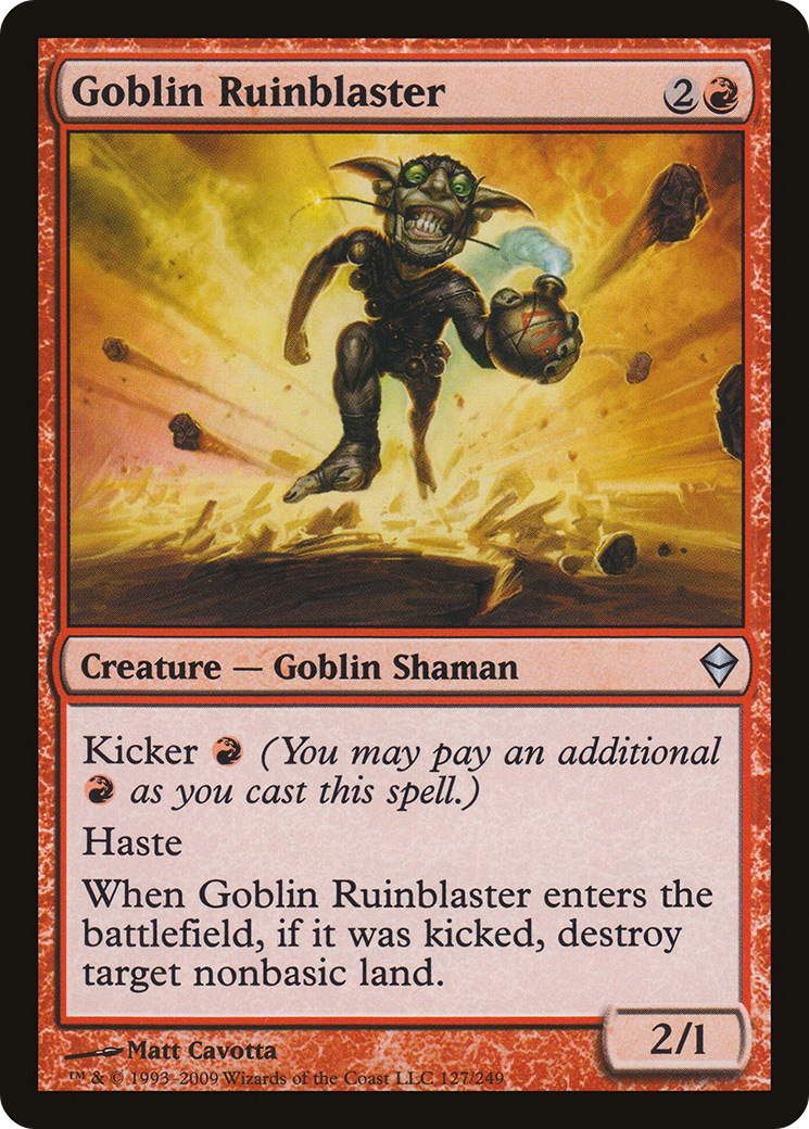 Goblin Ruinblaster (ZEN-127) - Zendikar Foil