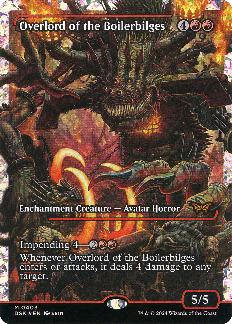 Overlord of the Boilerbilges (Showcase) (Fracture Foil) (DSK-403) - Duskmourn: House of Horror: (Showcase) Foil