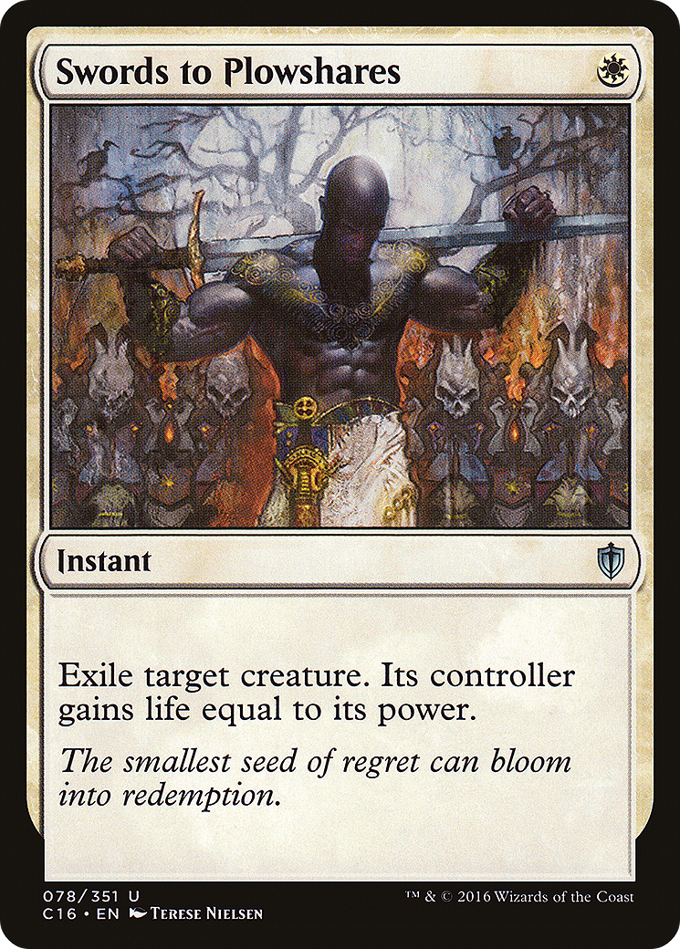 Swords to Plowshares (C16-078) - Commander 2016