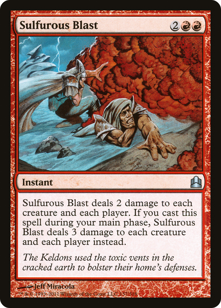 Sulfurous Blast (CMD-137) - Commander 2011