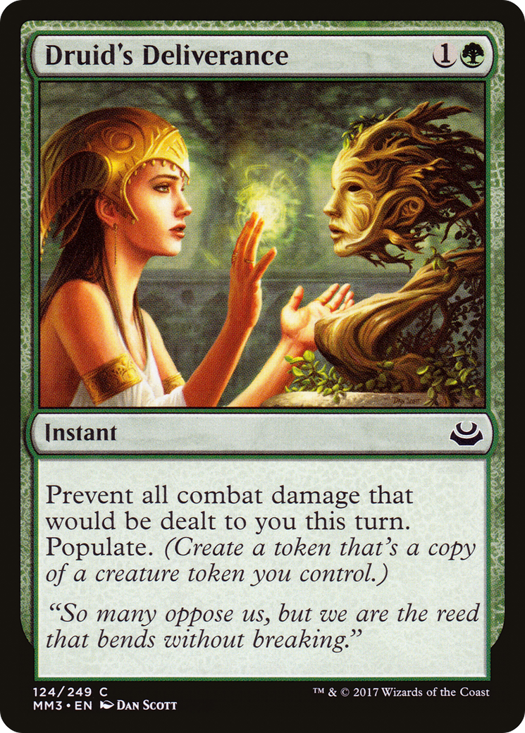 Druid's Deliverance (MM3-124) - Modern Masters 2017 Foil