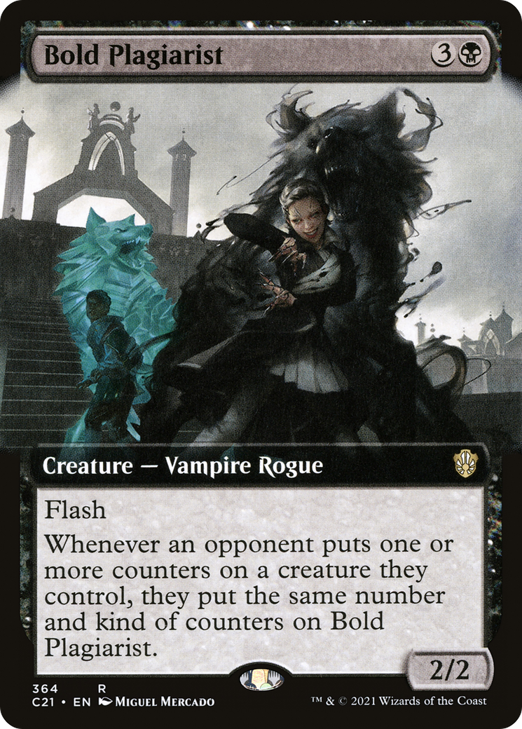 Bold Plagiarist (Extended Art) (C21-364) - Commander 2021: (Extended Art)
