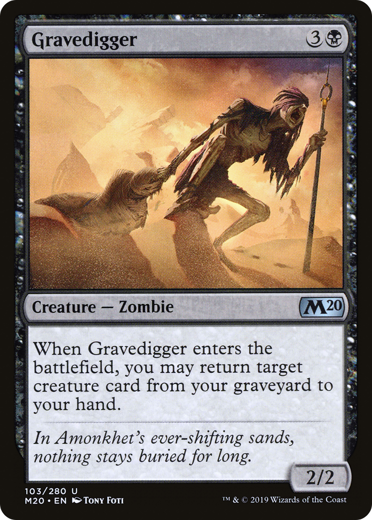Gravedigger (M20-103) - Core Set 2020 Foil