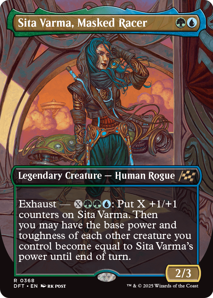 Sita Varma, Masked Racer (Borderless) (DFT-368) - Aetherdrift