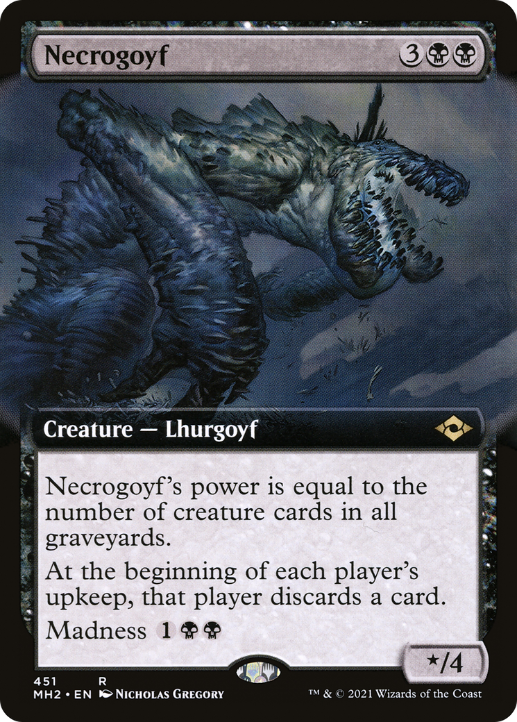 Necrogoyf (Extended Art) (MH2-451) - Modern Horizons 2: (Extended Art)