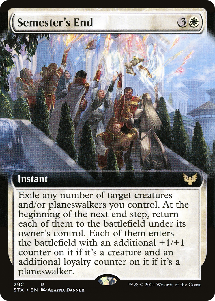Semester's End (Extended Art) (STX-292) - Strixhaven: School of Mages: (Extended Art) Foil