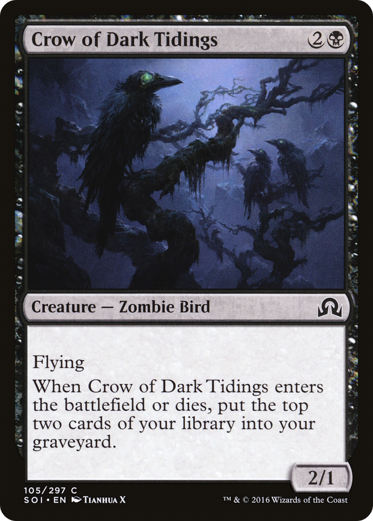 Crow of Dark Tidings (SOI-105) - Shadows over Innistrad